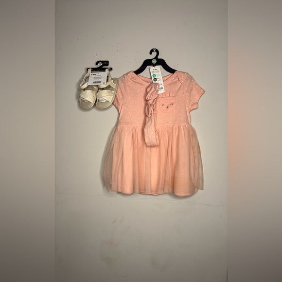 Carter's Pink Kids Matching Set with Shoes - Picture 2 of 9